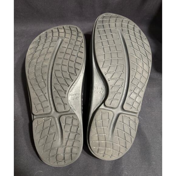 Men’s Women’s OOFOS OOAHH Luxe Slide Sandals Midnight Spectre Metallic M 9 W 11 - Picture 4 of 4